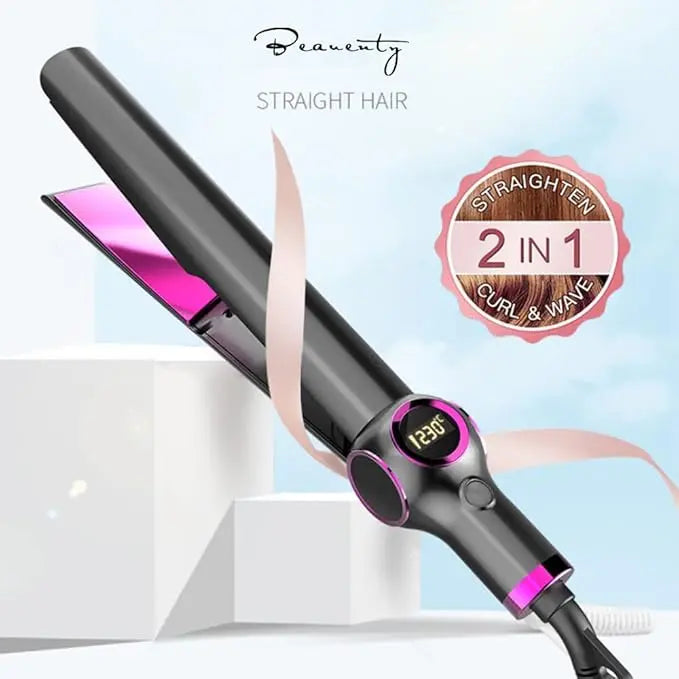 2-in-1 Hair Curler and Straightener Advibe Studio