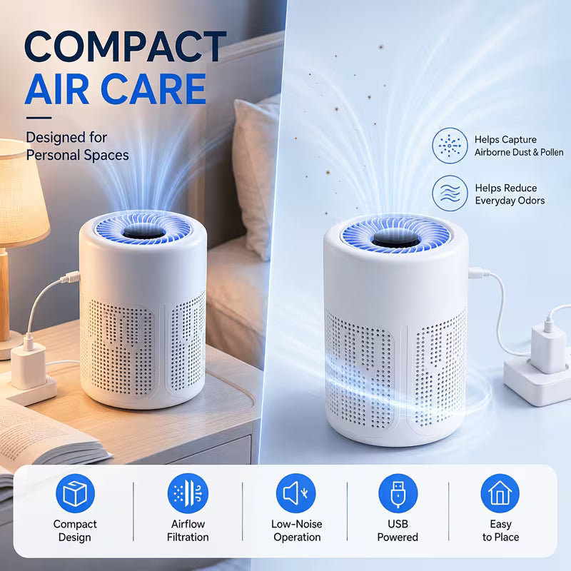 AirShield™ Portable HEPA Air Purifier - Breathe Fresh Air. Make Life Easier.