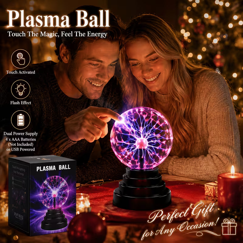 PlasmaPulse™ Touch & Sound Reactive Lamp