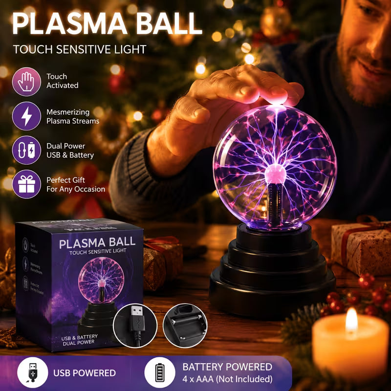 PlasmaPulse™ Touch & Sound Reactive Lamp
