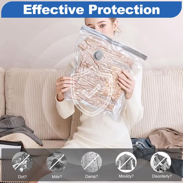 Electric Vacuum Compression Bag - Save space and travel light!
