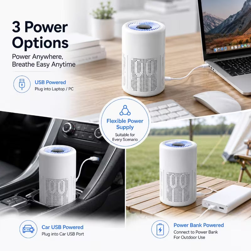 AirShield™ Portable HEPA Air Purifier - Breathe Fresh Air. Make Life Easier.