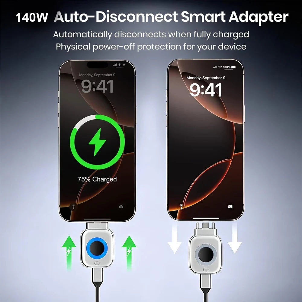 SmartCharge Pro Auto Disconnect 140W Fast Charging Adapter
