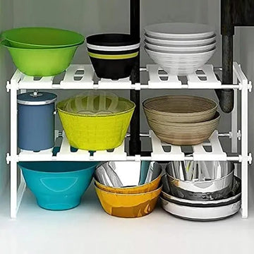 Adjustable Storage Organizer Rack Advibe Studio