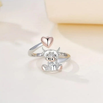 Animal Open Heart Ring Girl Christmas Gift Advibe Studio