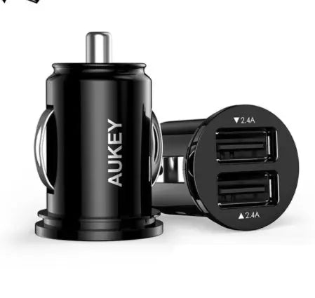 AUKEY Universal Mini Car Charger 2USB Car-Charger Auto Charger Mobile Phone Cell Phone Charging Adapter Advibe Studio