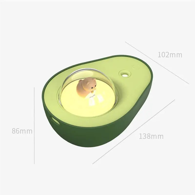 Avocado Mini Spray Humidifier USB Charging Night Light Portable Mist Sprayer For Home Car Advibe Studio