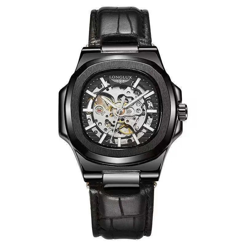 Barrel-shaped Leather Belt Men's Waterproof Mechanical Watch Advibe Studio