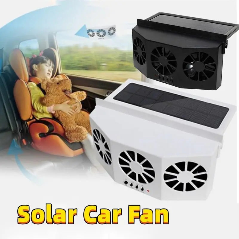 Car Fan Solar Window Sun Powered Car Auto Air Vent Cool Cooling System Radiator Fan Cooling Fan Energy Saving Car Styling Cooler Advibe Studio
