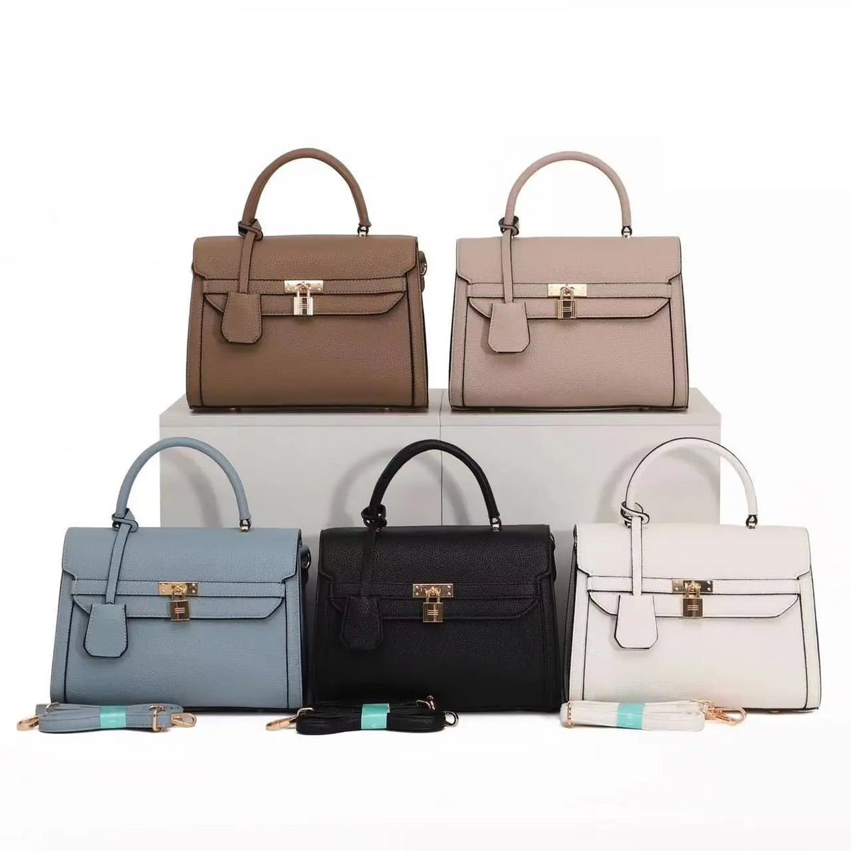 Casual Soft Crossbody Bag with Gold Buckle Advibe Studio