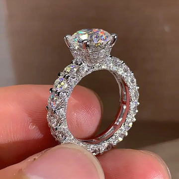 Copper Inlaid Zircon Ring Women Advibe Studio