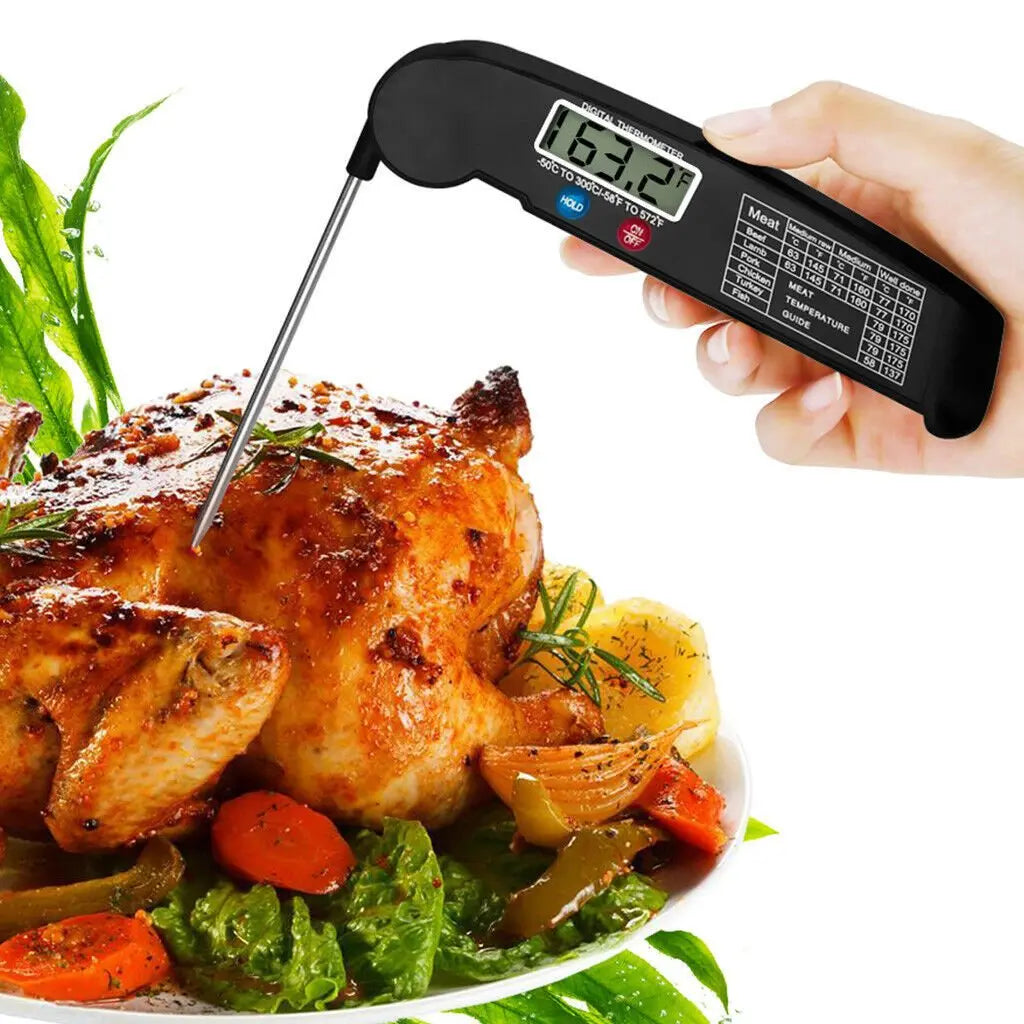 Digital Cooking Meat Thermometer Instant Read Food Steak Oven Smoker BBQ Grill Meat Thermometer Barbecue Accessories For Oven Grill BBQ Smoker Rotisserie Kitchen Advibe Studio