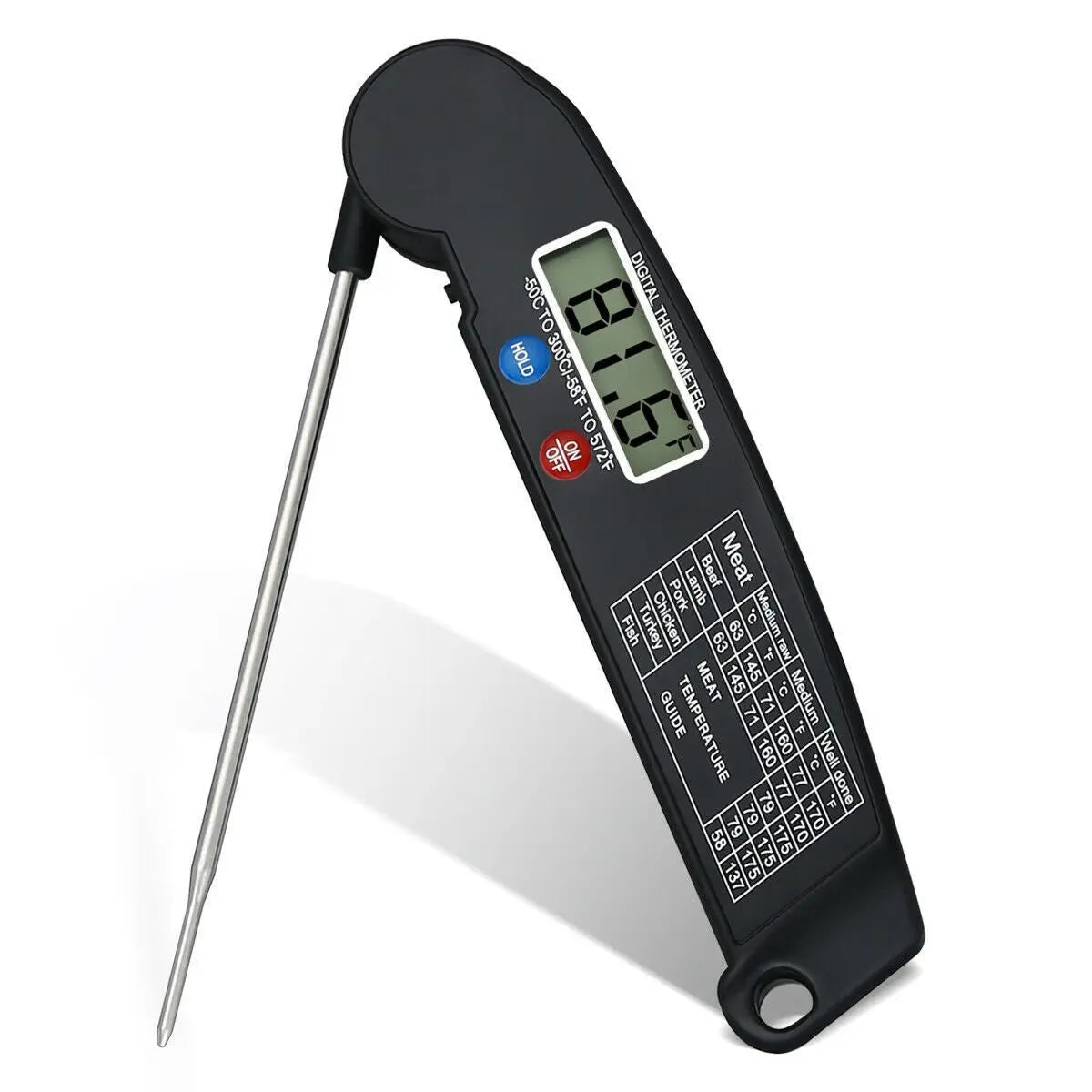 Digital Cooking Meat Thermometer Instant Read Food Steak Oven Smoker BBQ Grill Meat Thermometer Barbecue Accessories For Oven Grill BBQ Smoker Rotisserie Kitchen Advibe Studio