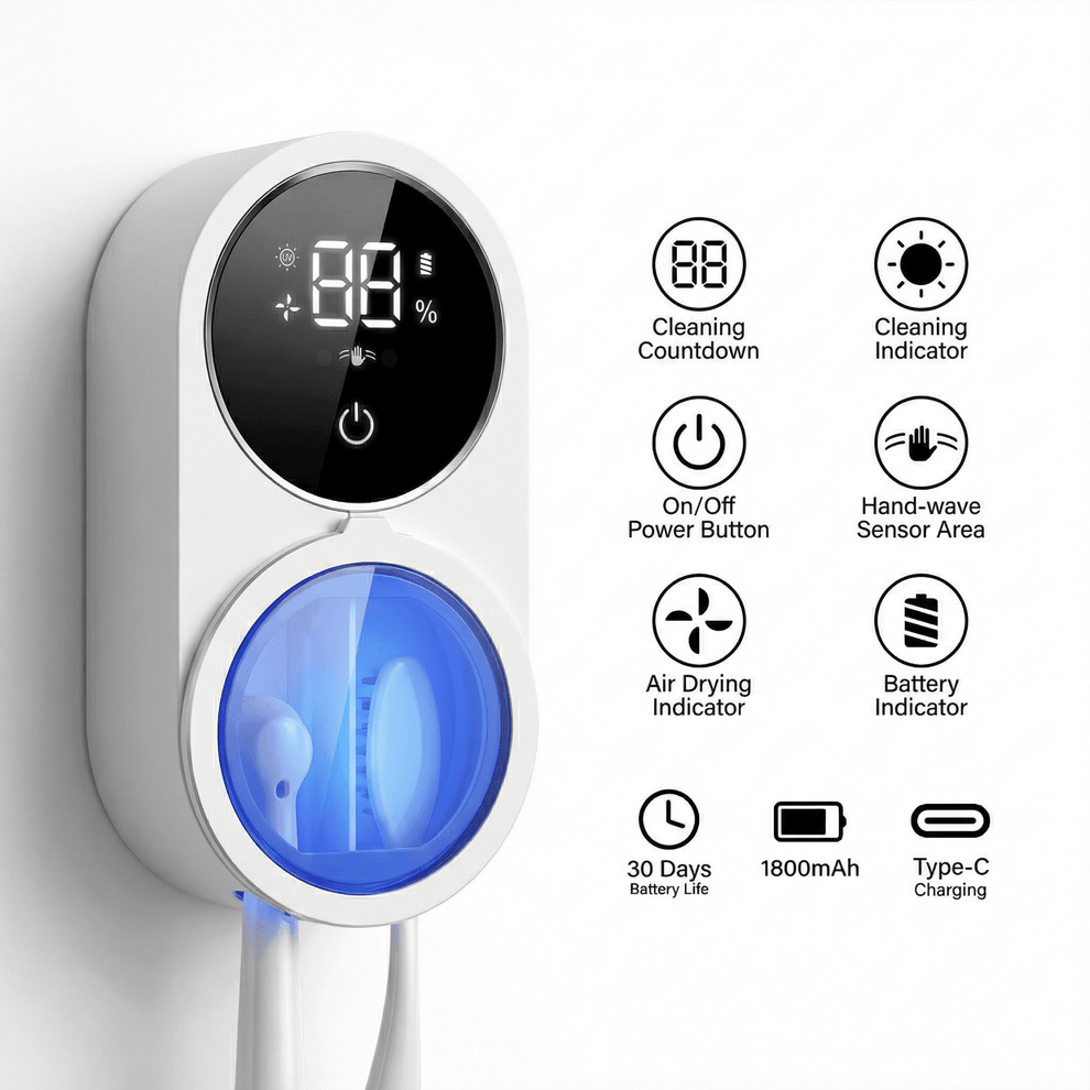 Brush Nest - UV ToothBrush Sanitizer & Dryer