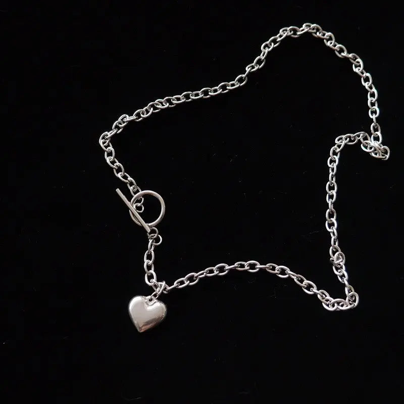 Fashion Jewelry Women's Vintage Love Heart Pendant Necklace Advibe Studio