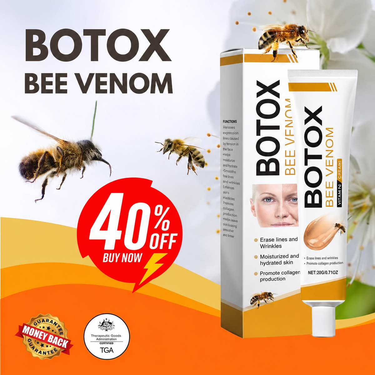 Botox Bee Venom Wrinkle Removal Cream