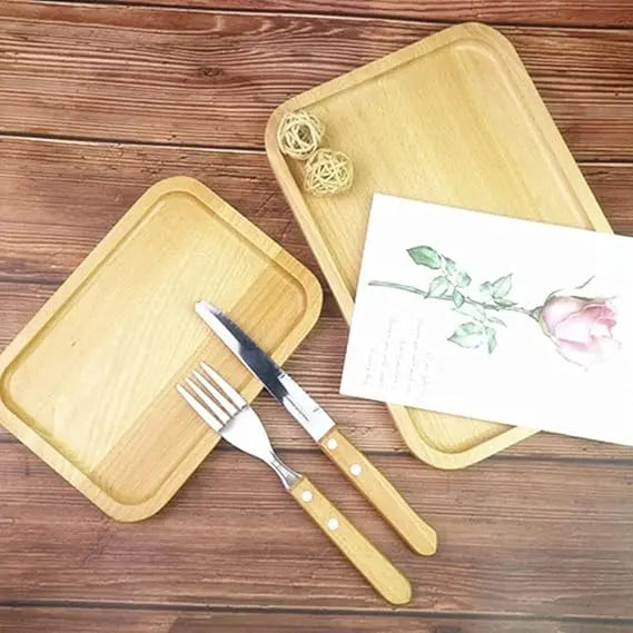 Rectengular Wooden Serving Tray(1 pcs) Advibe Studio