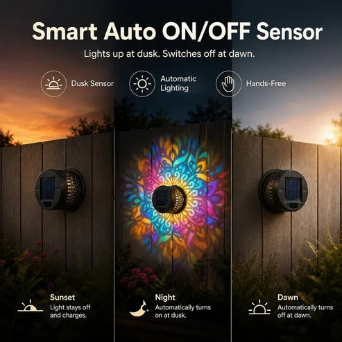 Solar Mandala Light for Stunning Outdoor Décor
