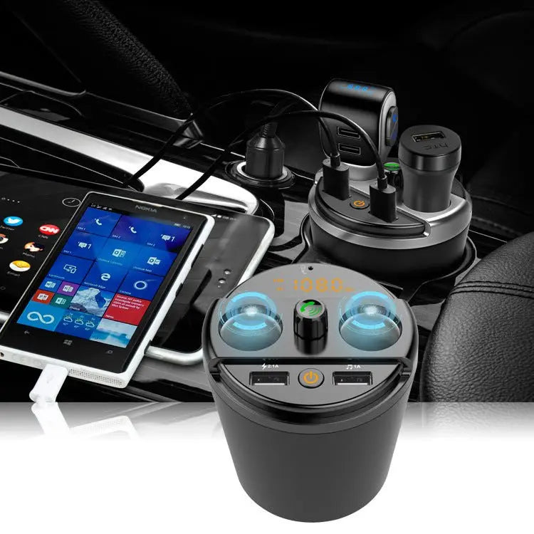Transmitter Bluetooth Car Music MP3 Player Free Hands Cup Holder Advibe Studio