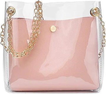 Transparent Bucket Bag Pink Advibe Studio