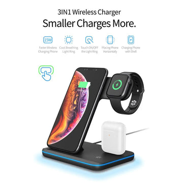 Wireless Charger Stand 3 in 1 Advibe Studio