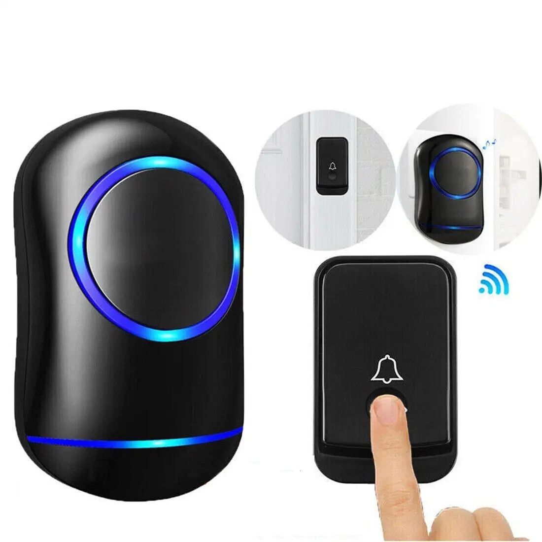 Wireless Door Bells Waterproof Long Range Plug In Home Cordless Doorbell Advibe Studio